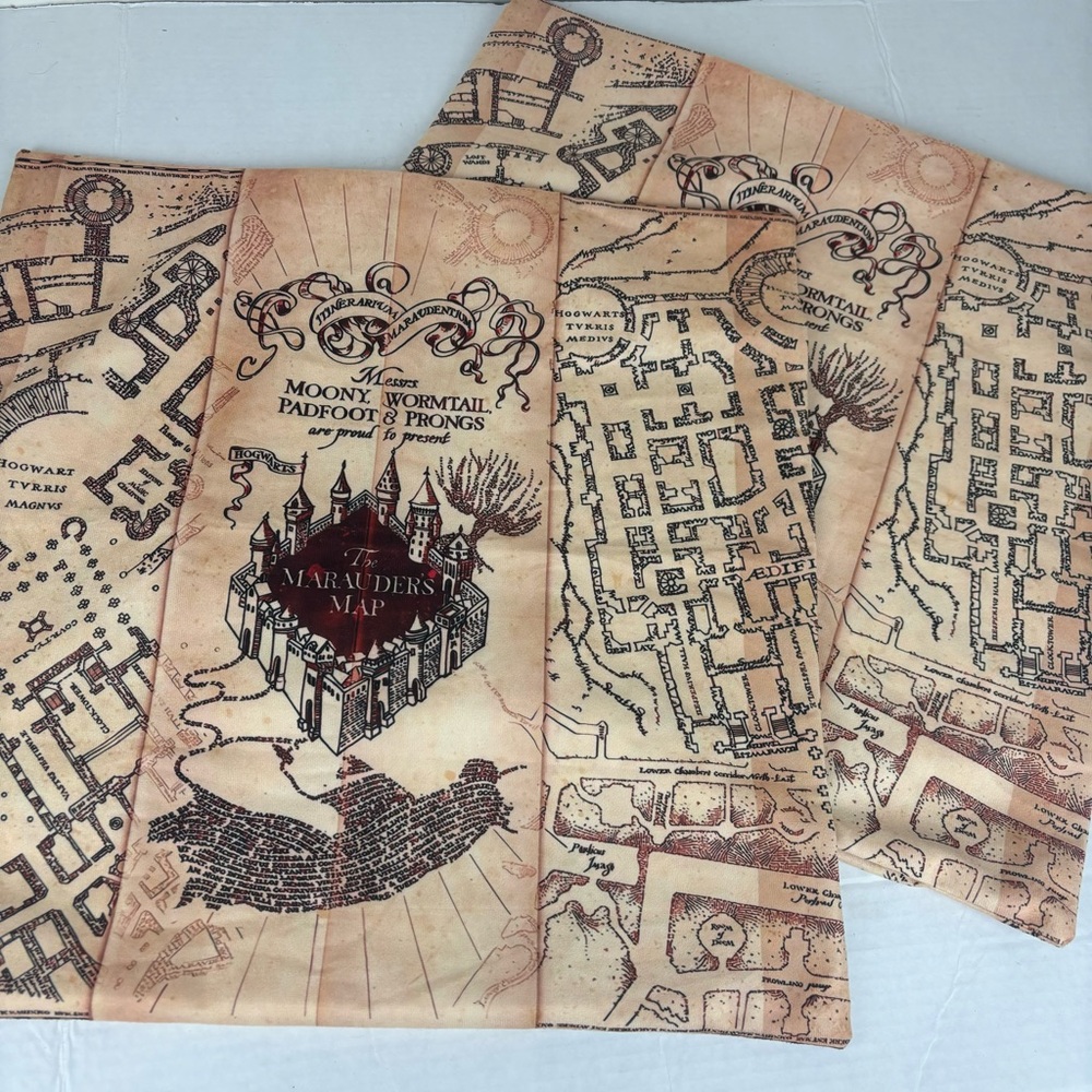 Harry Pottery’s Marauder’s Map accent pillow covers-pair(2)